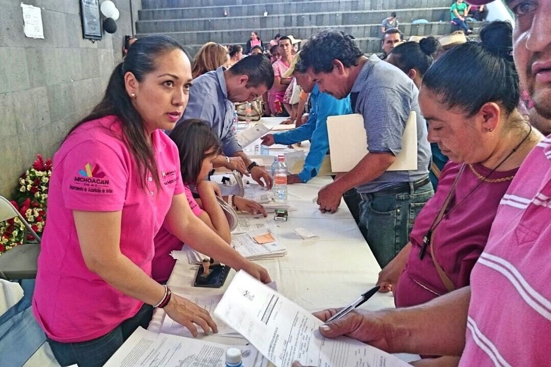 SEGOB Avanzan Caravanas del Registro Civil en Morelia